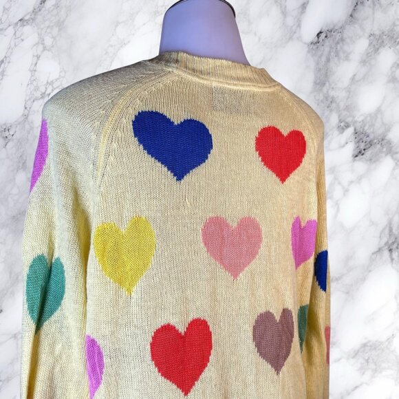 Wildfox White Label Rainbow Hearts Sweater - Picture 10 of 12